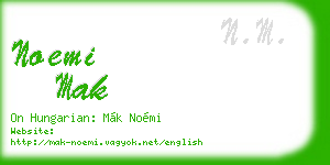 noemi mak business card