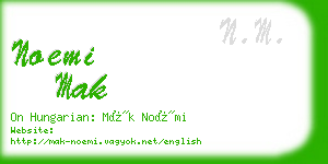 noemi mak business card